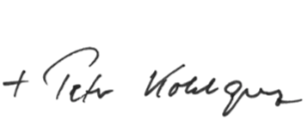 Unterschrift Signet von Peter Kohlgraf Unterschrift von Peter Kohlgraf