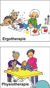 Illustrationen ErgoTherapie + Physiotherapie