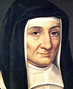 Ölbild der Nonne Louise de Marillac