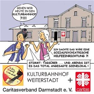 Kulturbahnhof: Bierdeckel-Design #1 Design einer der Bierdeckel für den Kulturbahnhof