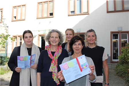 Julia Ulrich, Ingrid Buchmann, Destag-Stiftung, Lisa Krastel, Caritasdirektorin Stefanie Rhein und Monika Horneff.