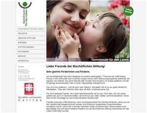Website Gemeinsam für das Leben Website Gemeinsam für das Leben