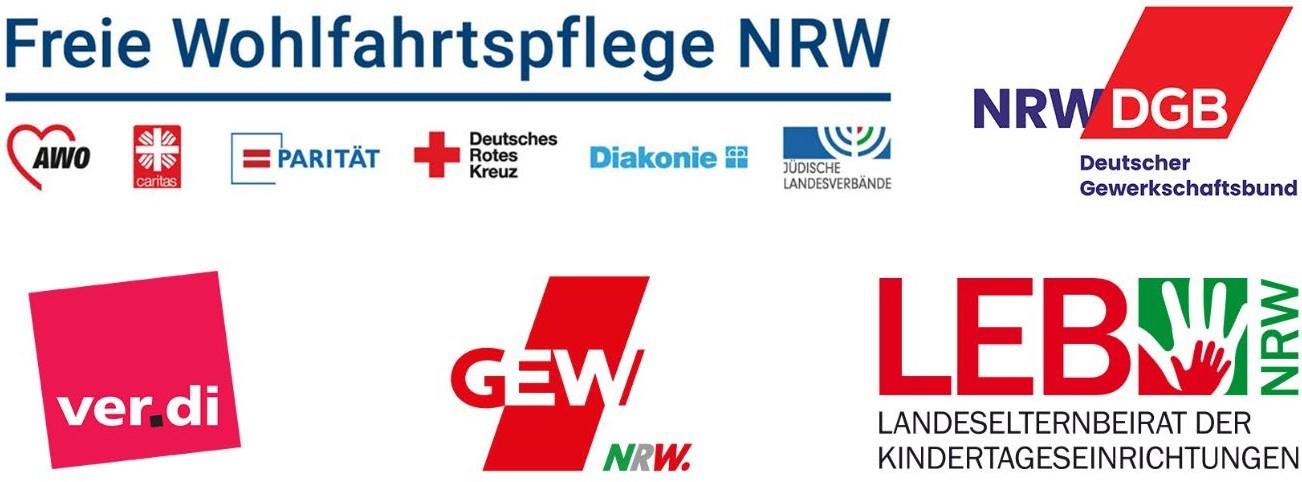 Logos aller Unterzeichner der Pressemitteilung" Wir sind am Limit!
