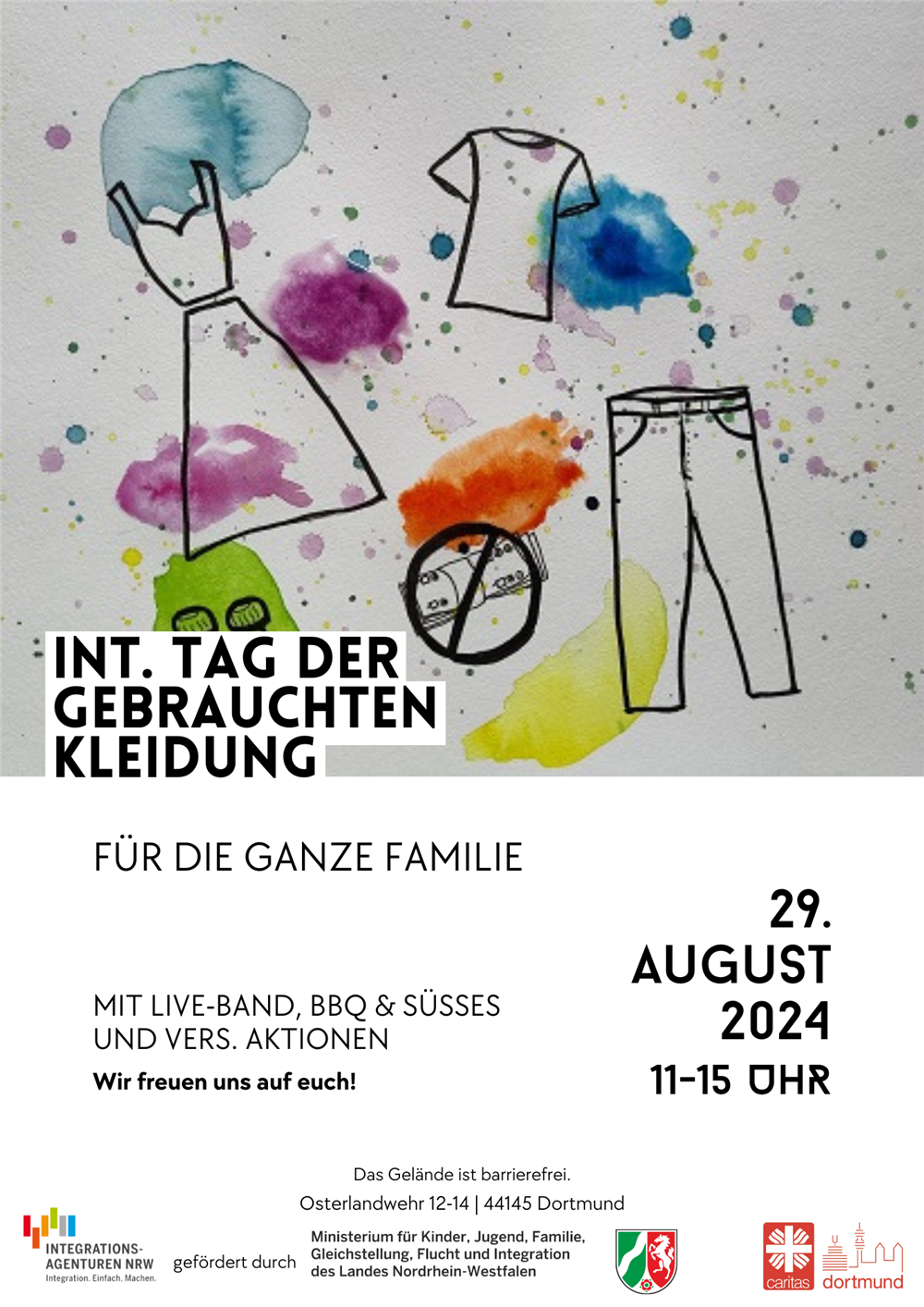 Plakat zum Tag der gebrauchten Kleidung