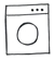 Bügelservice - Icons - 006 - Waschmaschine