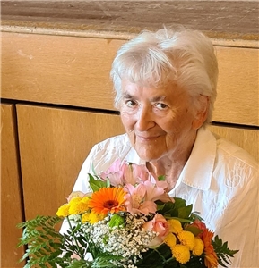 Maria Kapsner - Ehrenvorsitzende der Arbeitsgemeinschaft ARGE SENIOREN FRG. Foto: (c) Grimsmann | Caritas FRG.