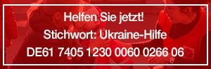 Spendenbanner UKRAINE HILFE 2022