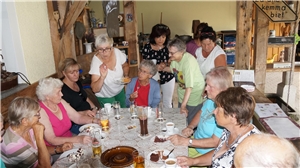 Mit einem Team aus über 20 Freiwilligen bereitete Inge Zappe (re. Stehend) auch in diesem Jahr allen SENTA – Gästen am Erlauzweiselsee einen unterhaltsames Sommerfest.