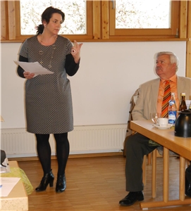 Sandra Sendner und Fürstenecks Bürgermeister Heinz Binder