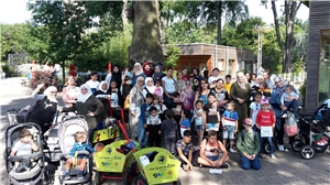 2019_08_Internationales Cafe Tierpark Bochum Frauen und Kinder vom Internationalen Cafe, die den Tierpark Bochum besucht haben