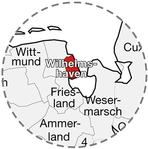 fd karte - 043 - karte-landkreise-niedersachsen-wilhelmshafen