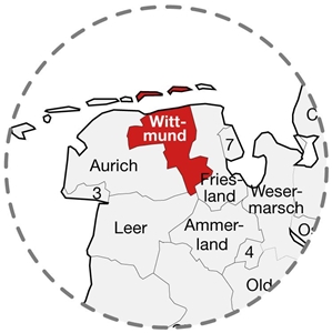 fd karte - 044 - karte-landkreise-niedersachsen-wittmund