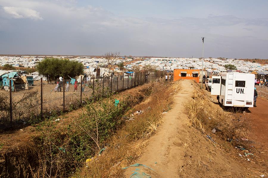 Das UN-Camp für Vertriebene liegt am Stadtrand der Hauptstadt Juba.