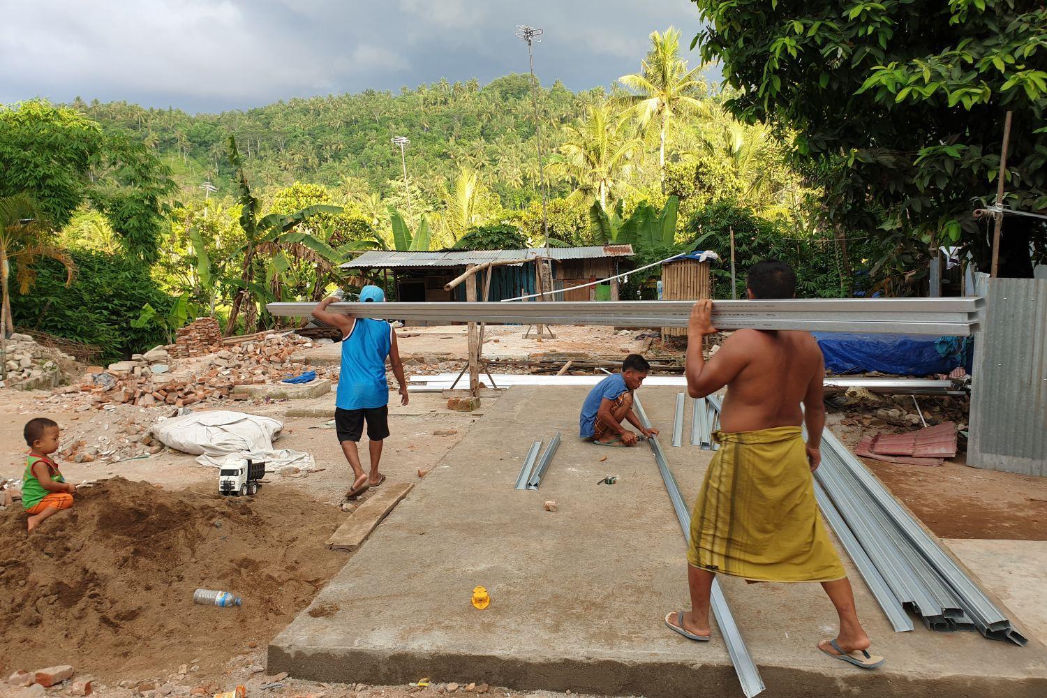 Wiederaufbau in Sulawesi