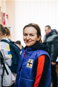 Alina Mutz, Mitarbeiterin der Caritas Ukraine in Ternopil