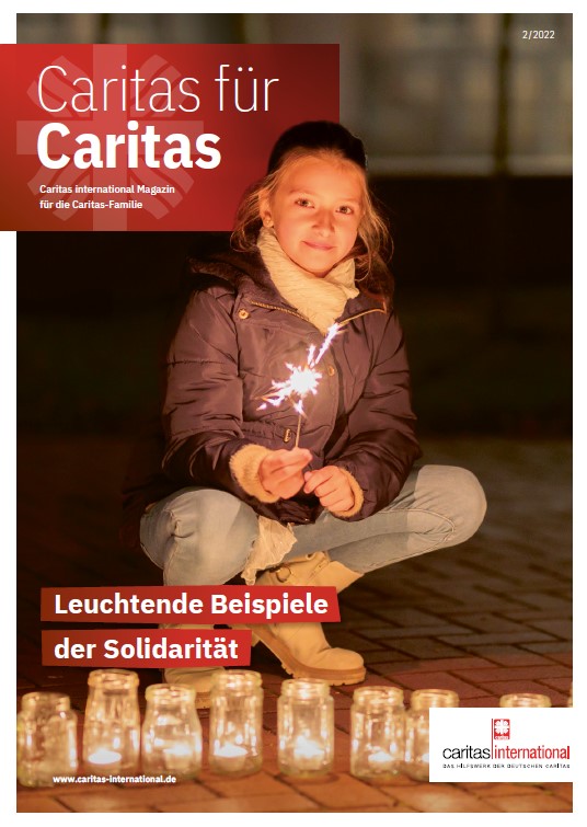 Cover des Caritas für Caritas-Magazins 02/2022