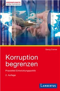 Cover Korruption begrenzen Bildmontage: Zwei Hände tauschen Geld aus