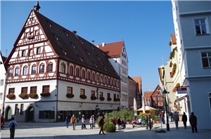Die Altstadt von Nördlingen. 