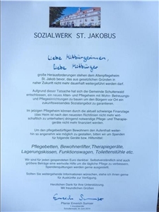 Spendenbrief St. Jakobus Spendenbrief St. Jakobus