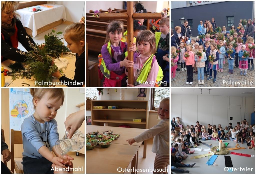 Eine Collage von Bildern zeigt Kinder und Erwachsene.