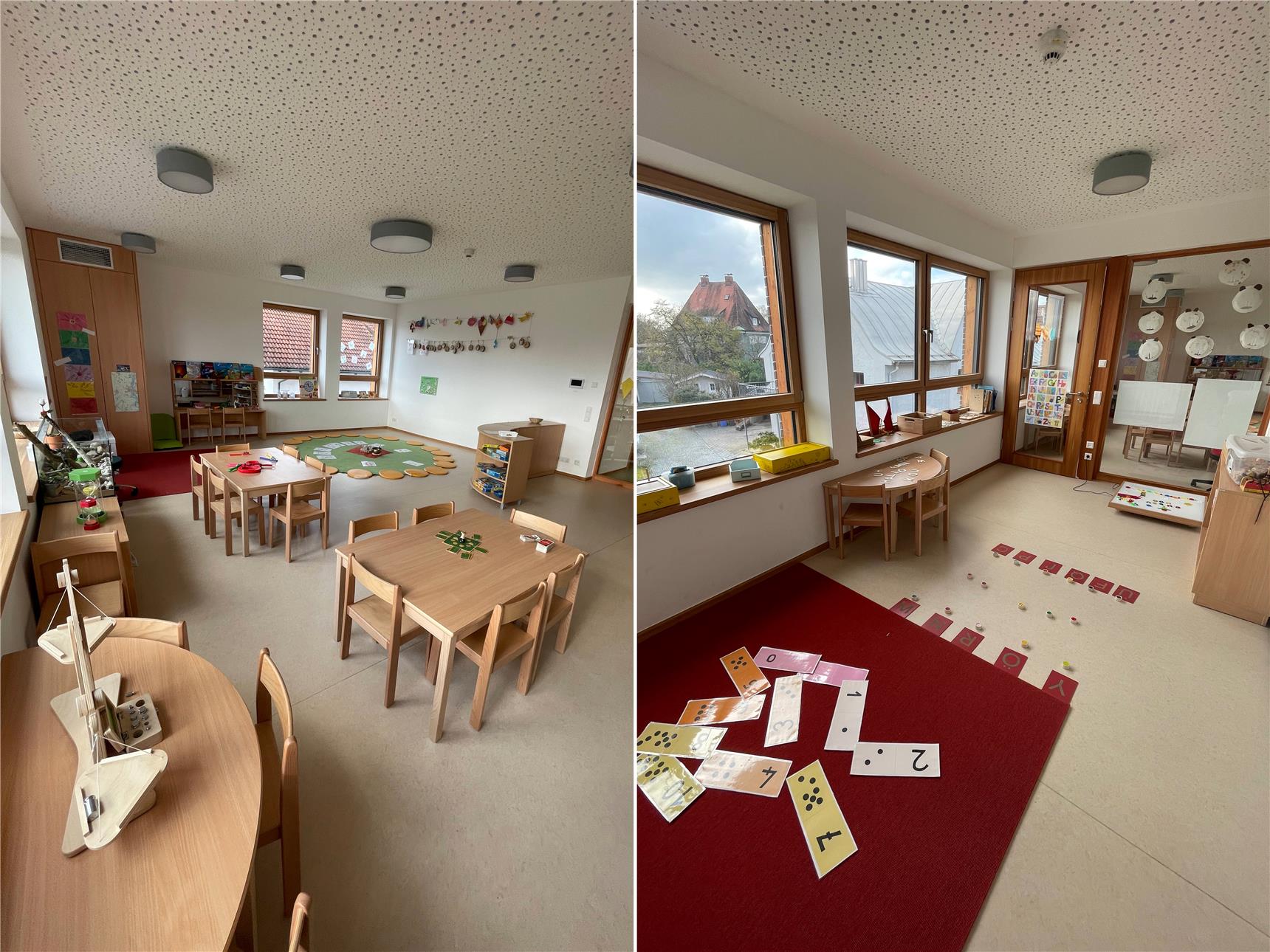 Raum für kleine Forscher. Viel Platz zum Erkunden und Forschen. 