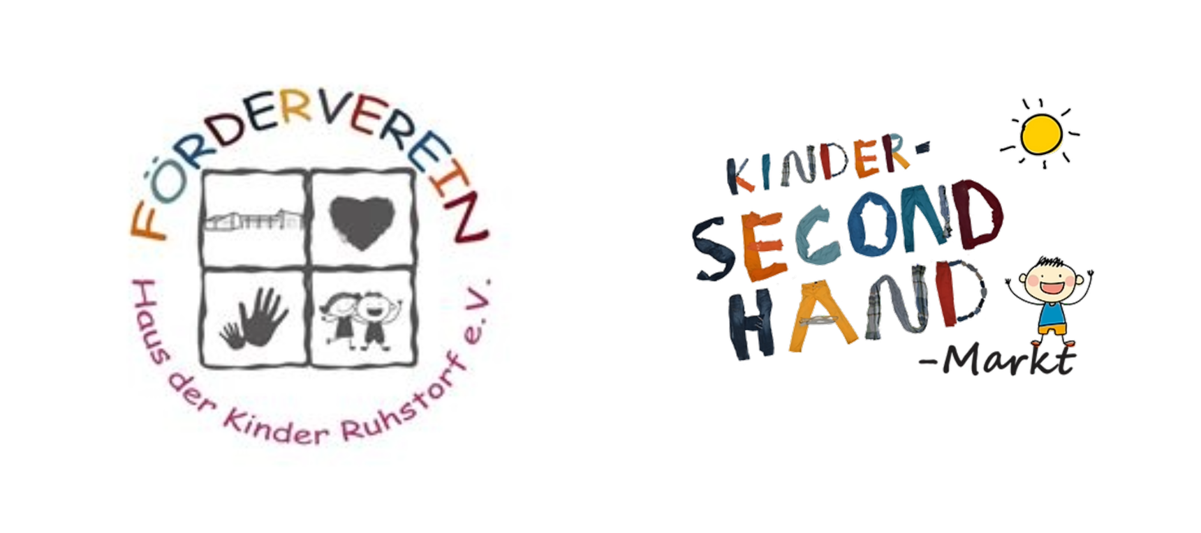 Förderverein und Second-Handmarkt Logos