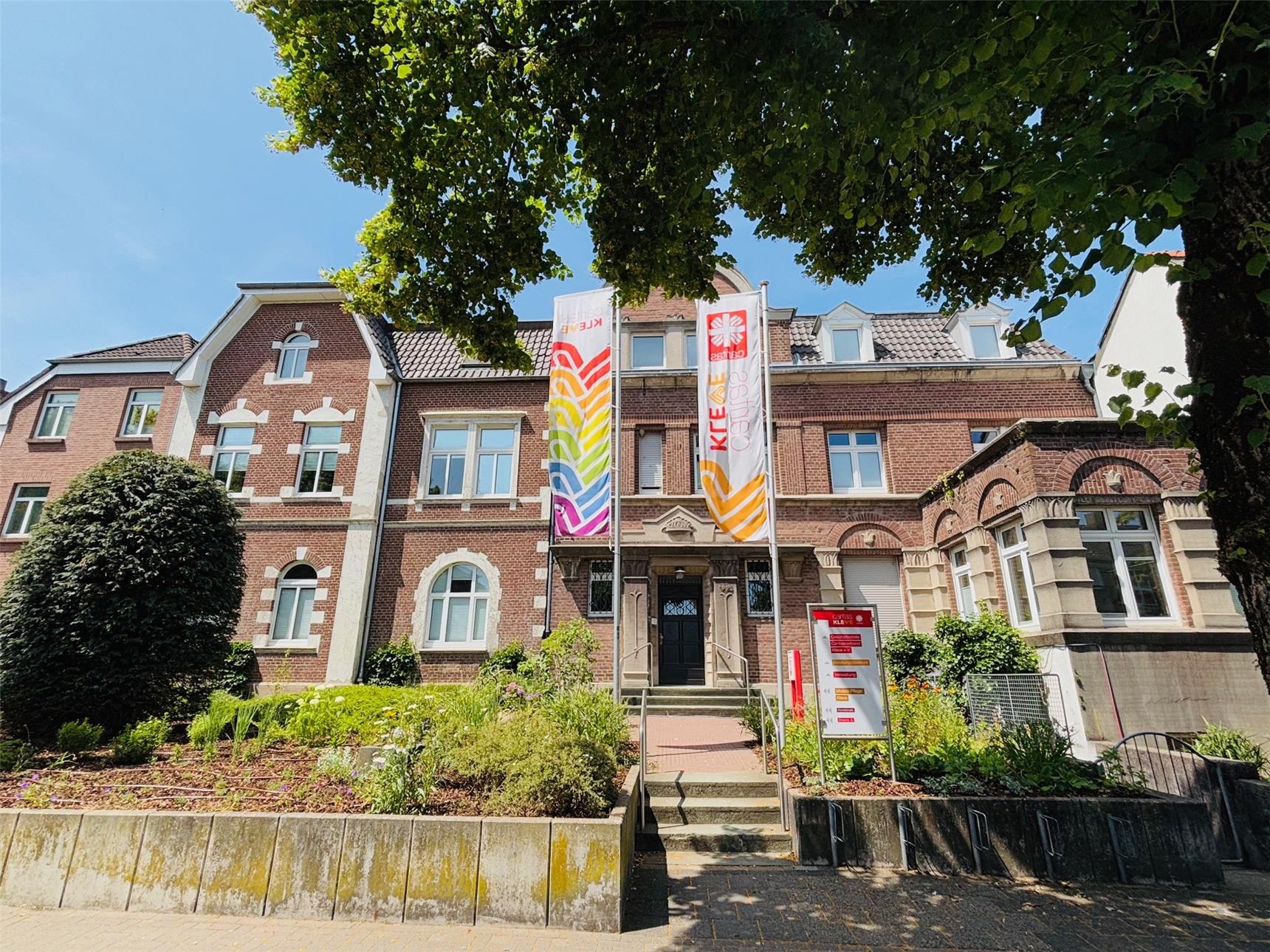 Der Haupteingang der Geschäftsstelle der Caritas Kleve bleibt an der Hoffmannallee 66 - 68.
