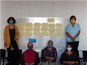 Diversity Team mit Karte Diversity Team mit Karte