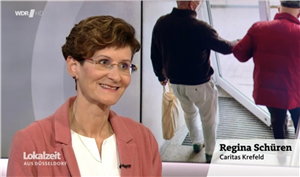 Regina Schüren in der WDR-Lokalzeit