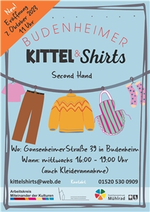 Plakat Kittel und Shirts