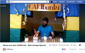 CARIbunki Geburtstagsspecial, beachtet die besondere Geburtstagstorte