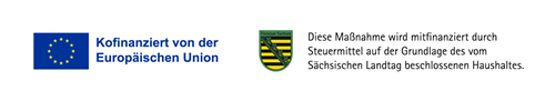 Logo EU + Sachsen