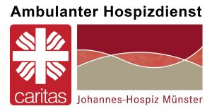 Das Bild vereint das Caritas-Logo und das Logo des Johannes-Hospizes. Das Bild vereint das Logo der Caritas und das des Johannes-Hospizes.