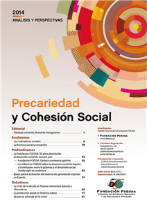 Cover des Jahresberichts 2014 des Instituts 'Fundación Foessa' der Caritas in Spanien
