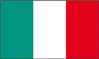 Die Nationalflagge Italiens