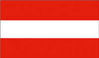 Die Nationalflagge Österreichs