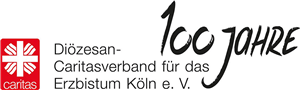 Logo zum 100-jährigen Bestehen des Caritasverbandes für das Erzbistum Köln e. V.