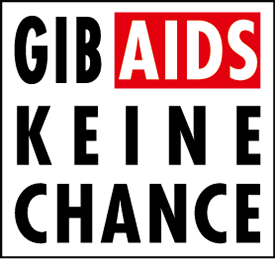 Das Logo der Kampagne 'Gib Aids keine Chance'