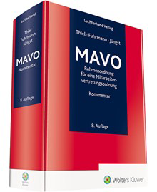 Cover des Buches 'MAVO – Rahmenordnung für eine Mitarbeitervertretungsordnung, Kommentar' aus dem Verlag Wolters Kluwer