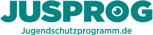 Logo der Jugendschutz-App 'JusProg'