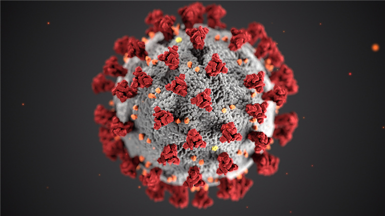 Der Virus Covid-19 in der Nahaufnahme