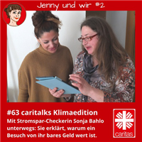 Vorschaubild der Episode 002 der Klimaedition 'Jenny und wir' des Podcasts 'CARItalks' mit Sonja Bahlo, die sich im Gespräch mit einer Klientin befindet