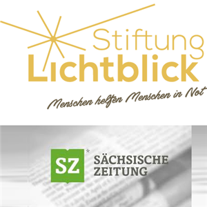 Logo der Stiftung Lichtblick und der Sächsischen Zeitung