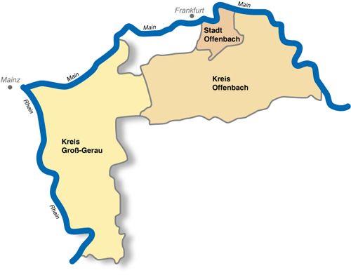 Landkarte CV Offenbach