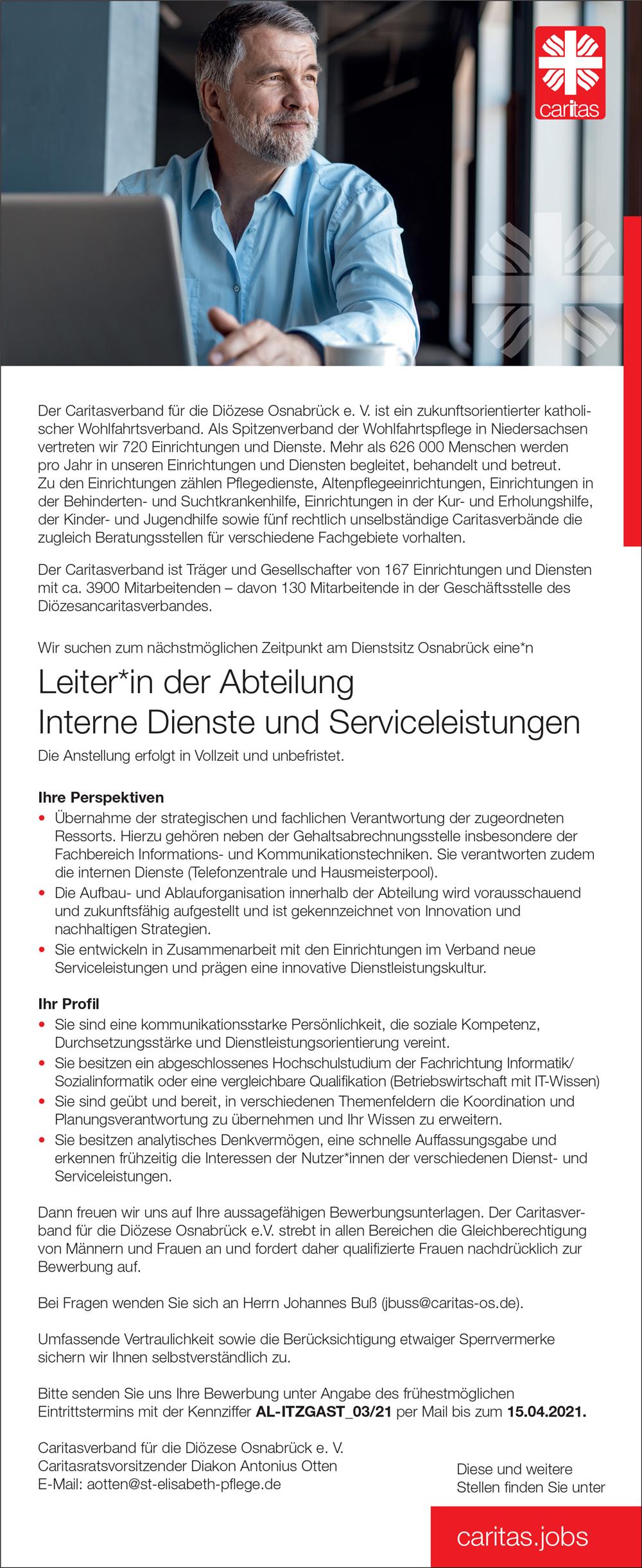 Ausschreibung Leitung IT ZGast
