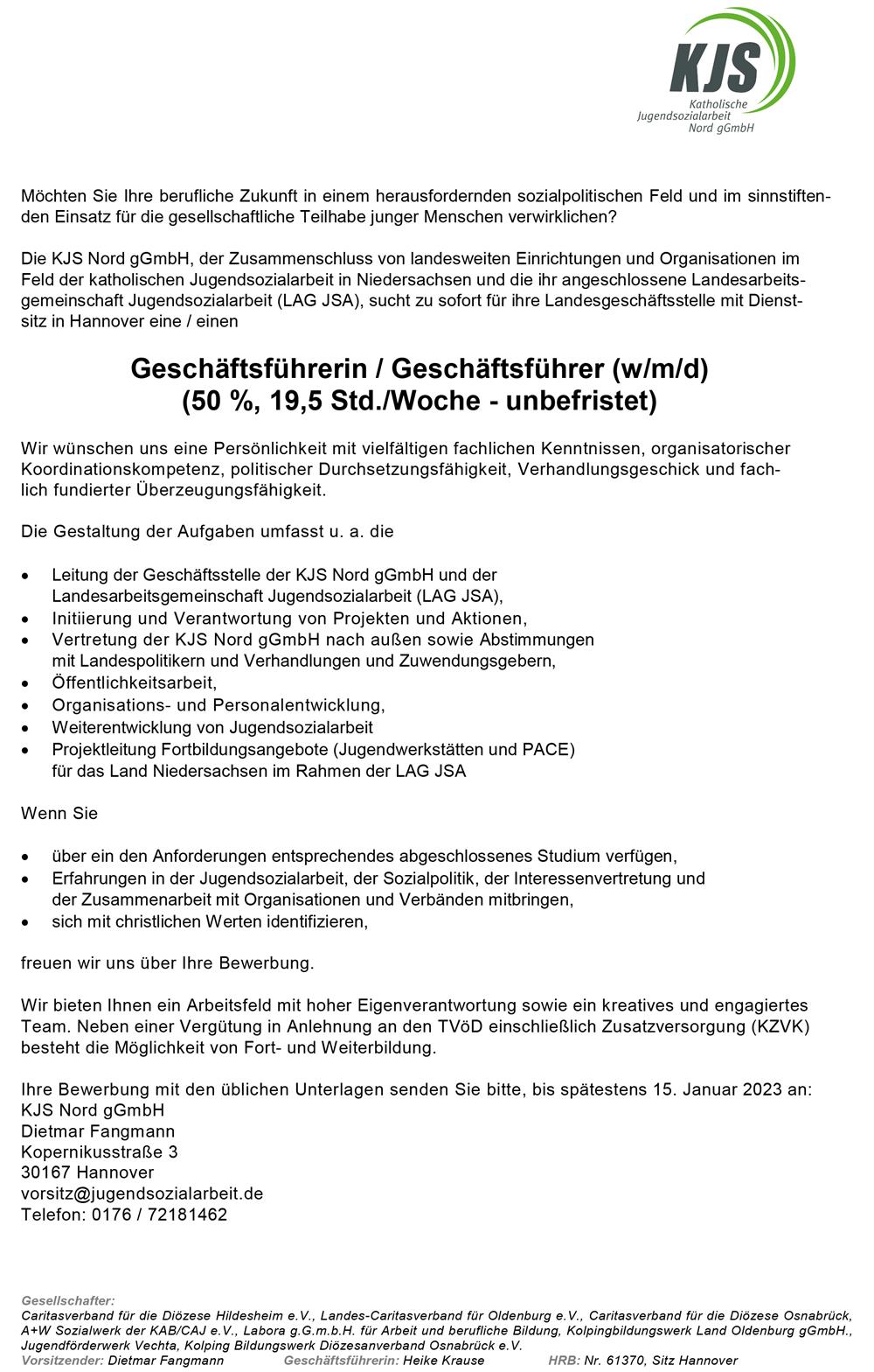 kjs Geschäftsführung