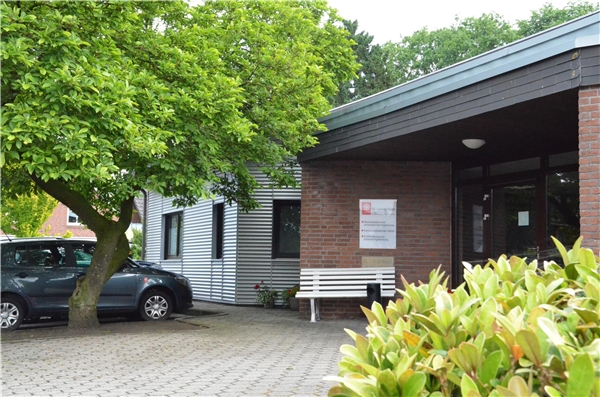Vitus-Haus Dörpen, FED, Wohnassistenz, Frühföderung Eingangsbereich eingeschossiges Gebäude