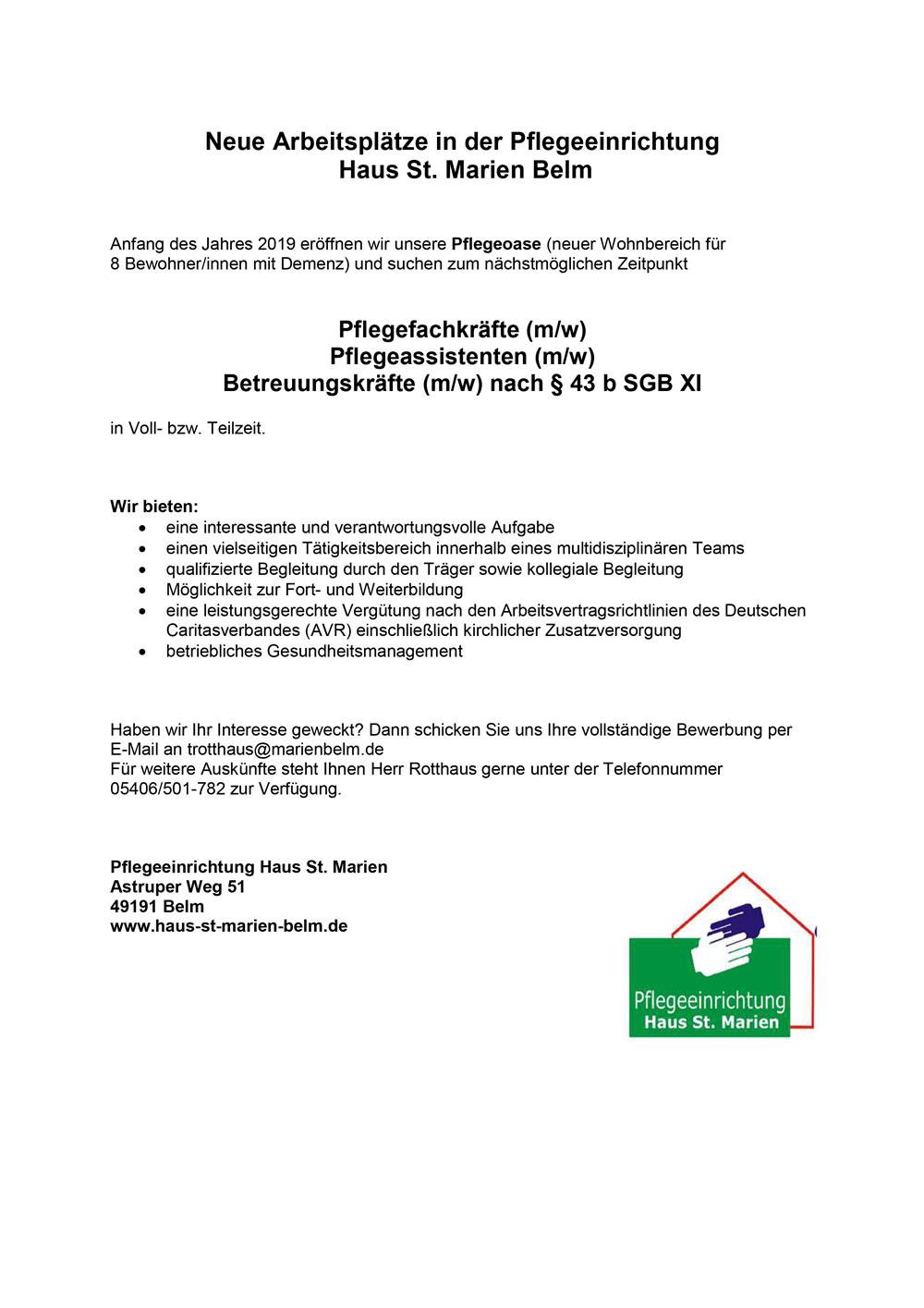 Pflegeoase St. Marien Belm