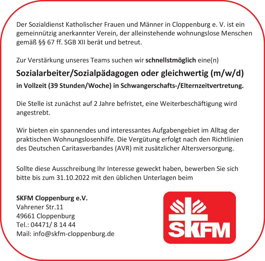 SKM Cloppenburg Sozialarbeiter_Sozpäd