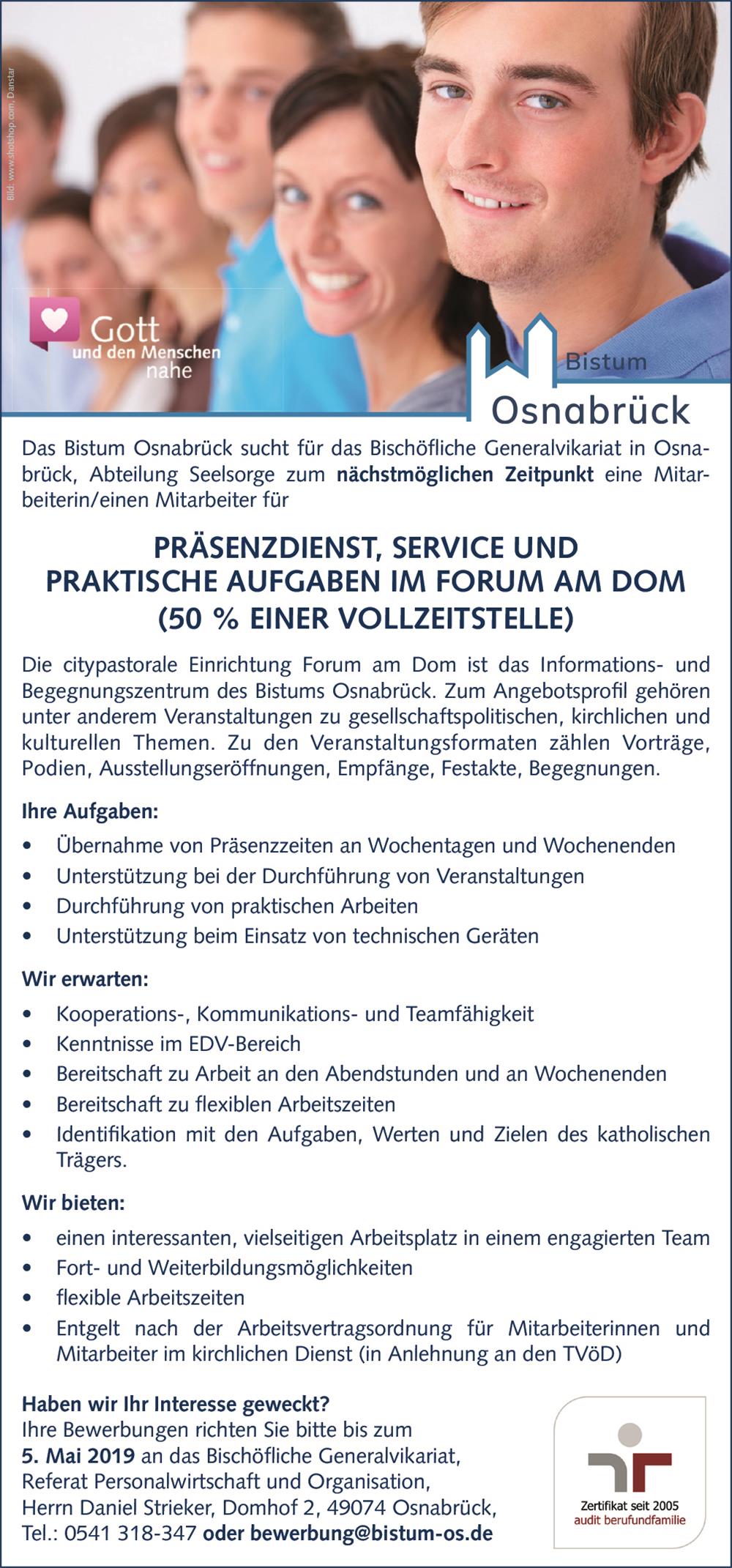 Stelle Präsenzkraft